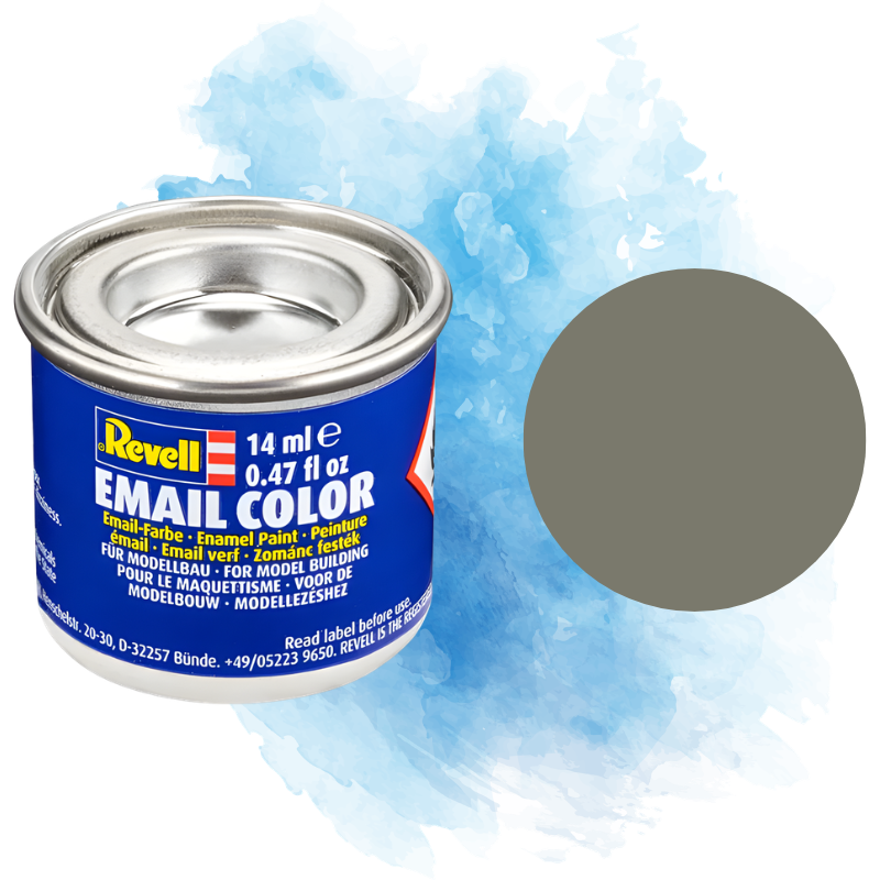 Barva Revell emailová - Matt Light Olive (matná světle olivová; RAL7003) - 14 ml / 32145