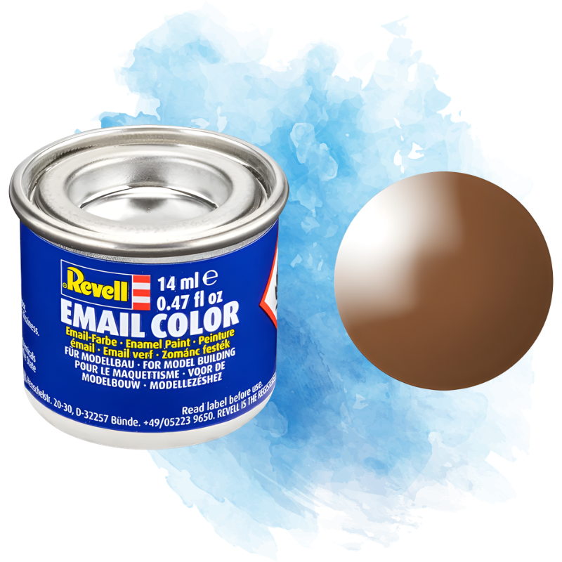 Barva Revell emailová - Gloss Mud Brown (lesklá blátivě hnědá; RAL8003) - 14 ml / 32180