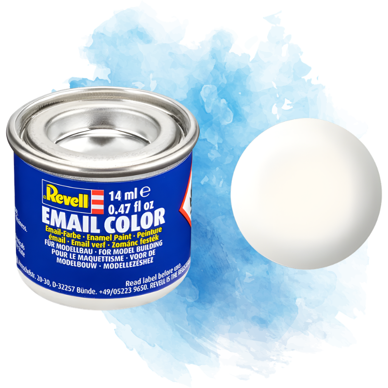 Barva Revell emailová - Silk White (hedvábná bílá; RAL9010) - 14 ml / 32301