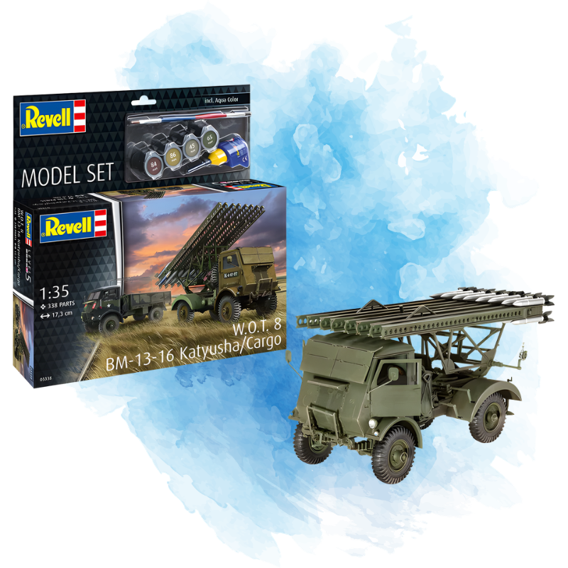 Model Set Revell - W.O.T. 8 BM-13-16 Katyusha/Cargo / 63338