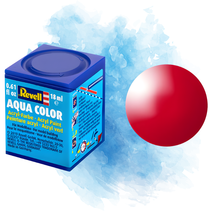 Barva Revell akrylová - Gloss Ferrari Red (lesklá ferrari červená) - 18 ml / 36134