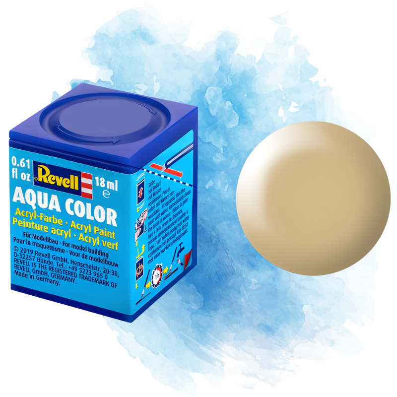 Barva Revell akrylová - Silk Beige (hedvábná béžová; RAL1001) - 18 ml / 36314