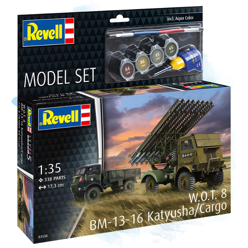 Model Set Revell - W.O.T. 8 BM-13-16 Katyusha/Cargo / 63338