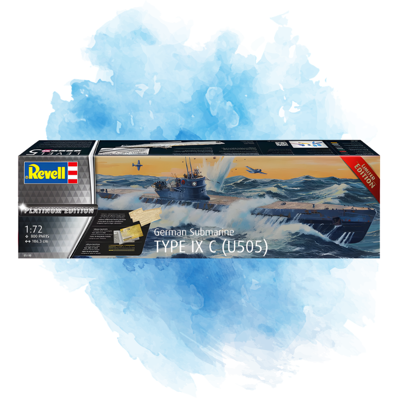 Revell - German Submarine Type IX C(U505)"Platinum Edition" / 05180