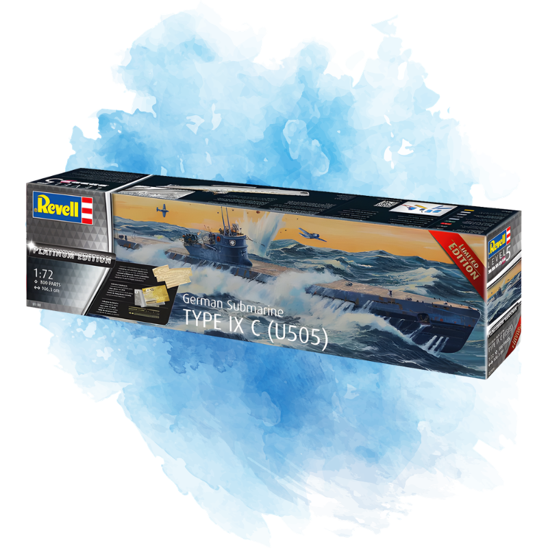 Revell - German Submarine Type IX C(U505)"Platinum Edition" / 05180