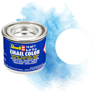 Barva Revell emailová - Matt White (bílá matná; RAL9001) - 14 ml / 32105