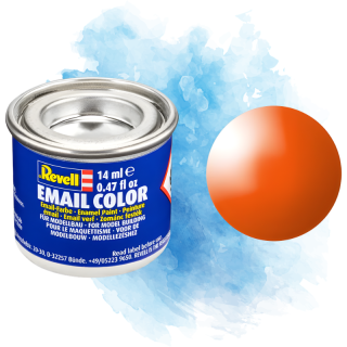 Barva Revell emailová - Gloss Orange (lesklá oranžová; RAL2004) - 14 ml / 32130