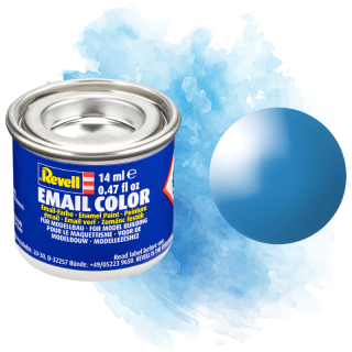 Barva Revell emailová - Gloss Light Blue (lesklá světle modrá; RAL5012) - 14 ml / 32150