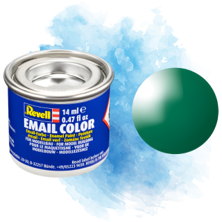 Barva Revell emailová - Gloss Emerald Green (lesklá smaragdově zelená; RAL6029) - 14 ml / 32161
