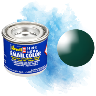 Barva Revell emailová - Gloss Sea/Moss Green (lesklá mořsky/mechově zelená; RAL6005) - 14 ml / 32162