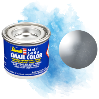 Barva Revell emailová - Metallic Steel (metalická ocelová) - 14 ml / 32191