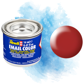 Barva Revell emailová - Silk Fiery Red (hedvábná ohnivě rudá; RAL3000) - 14 ml / 32330