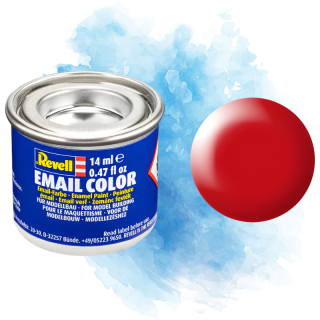 Barva Revell emailová - Silk Luminous Red (hedvábná svítivě červená; RAL3026) - 14 ml / 32332
