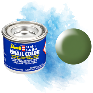 Barva Revell emailová - Silk Fern Green (hedvábná kapraďově zelená; RAL6025) - 14 ml / 32360