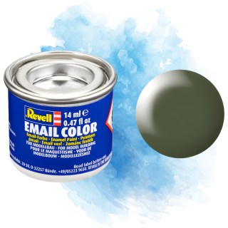 Barva Revell emailová - Silk Olive Green (hedvábná olivově zelená; RAL6003) - 14 ml / 32361