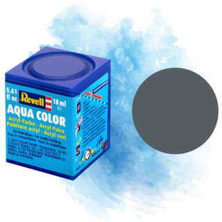 Barva Revell akrylová - Matt Dust Grey (matná prachově šedá; RAL7012) - 18 ml / 36177