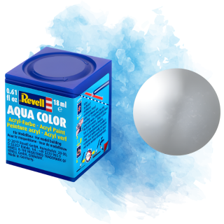 Barva Revell akrylová - Metallic Silver (metalická stříbrná) - 18 ml / 36190