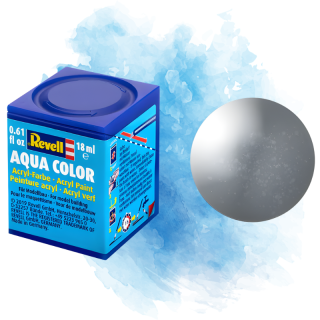 Barva Revell akrylová - Metallic Steel (metalická ocelová) - 18 ml / 36191