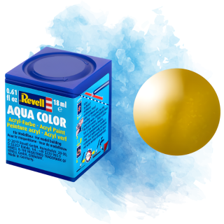 Barva Revell akrylová - Metallic Brass (metalická mosazná) - 18 ml / 36192