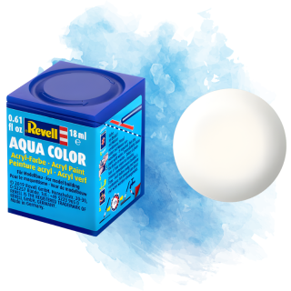 Barva Revell akrylová - Silk White (hedvábná bílá; RAL9010) - 18 ml / 36301
