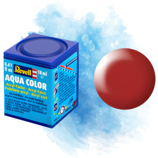 Barva Revell akrylová - Silk Fiery Red (hedvábná ohnivě rudá; RAL3000) - 18 ml / 36330